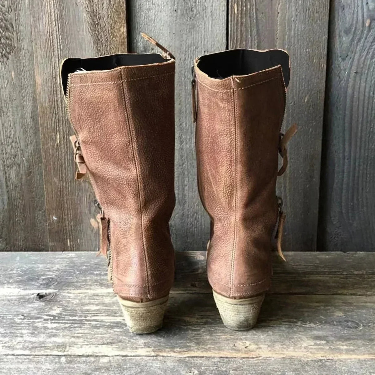 DELACROIX | Bottes Mi-Mollet Camel Mathilde