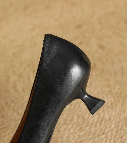 DELACROIX | Escarpins Pointus en Cuir Charlotte