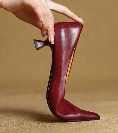 DELACROIX | Escarpins Pointus en Cuir Charlotte
