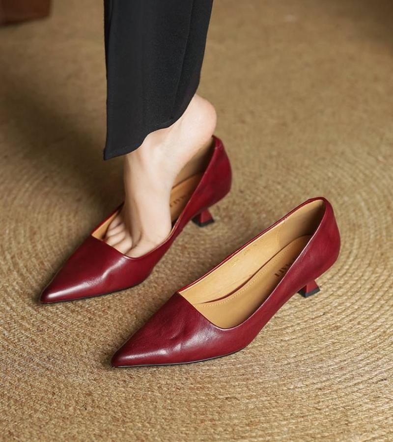 DELACROIX | Escarpins Pointus en Cuir Charlotte