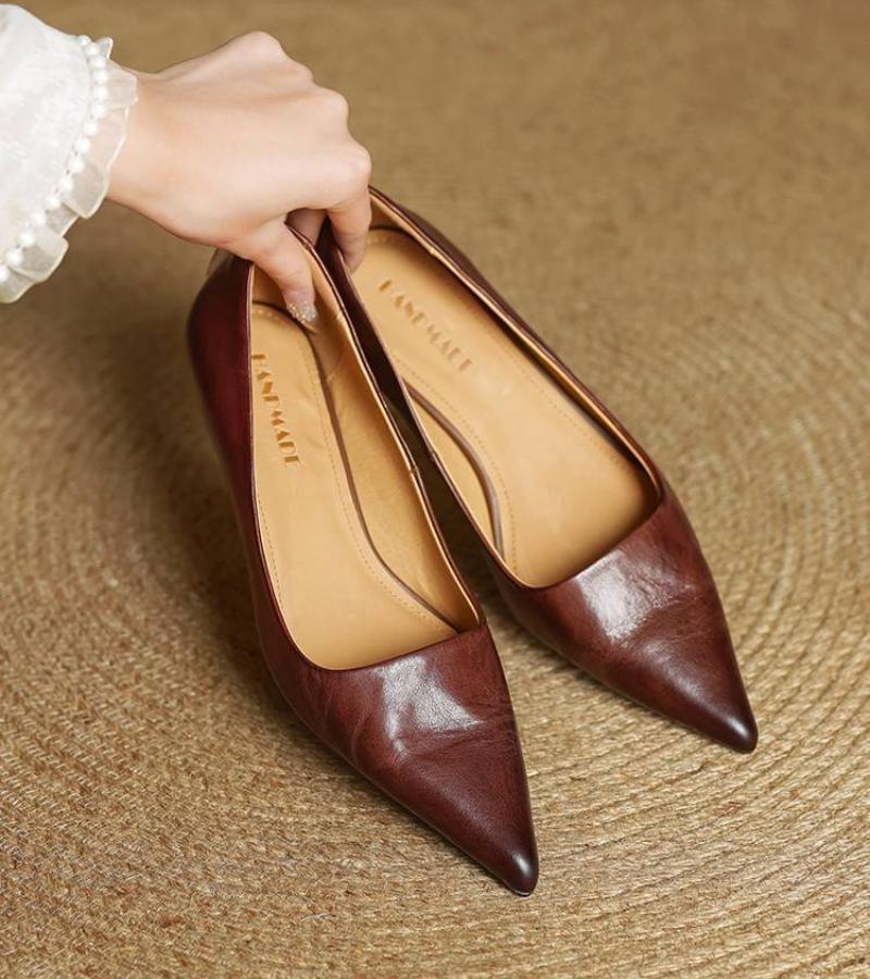 DELACROIX | Escarpins Pointus en Cuir Charlotte