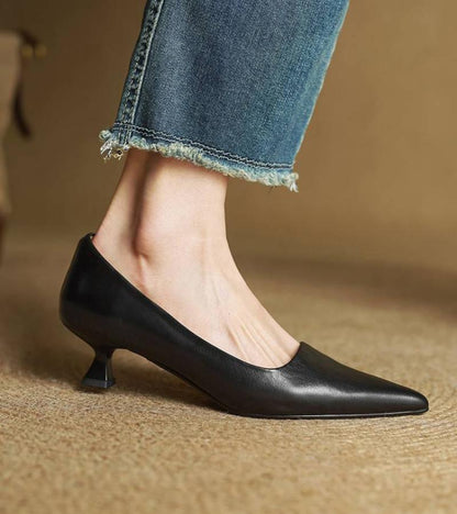 DELACROIX | Escarpins Pointus en Cuir Charlotte