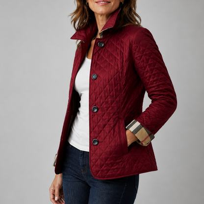 Marie | Chaqueta Acolchada Ligera con Cuello Alto