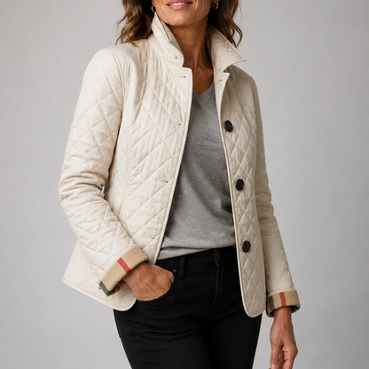 Marie | Chaqueta Acolchada Ligera con Cuello Alto