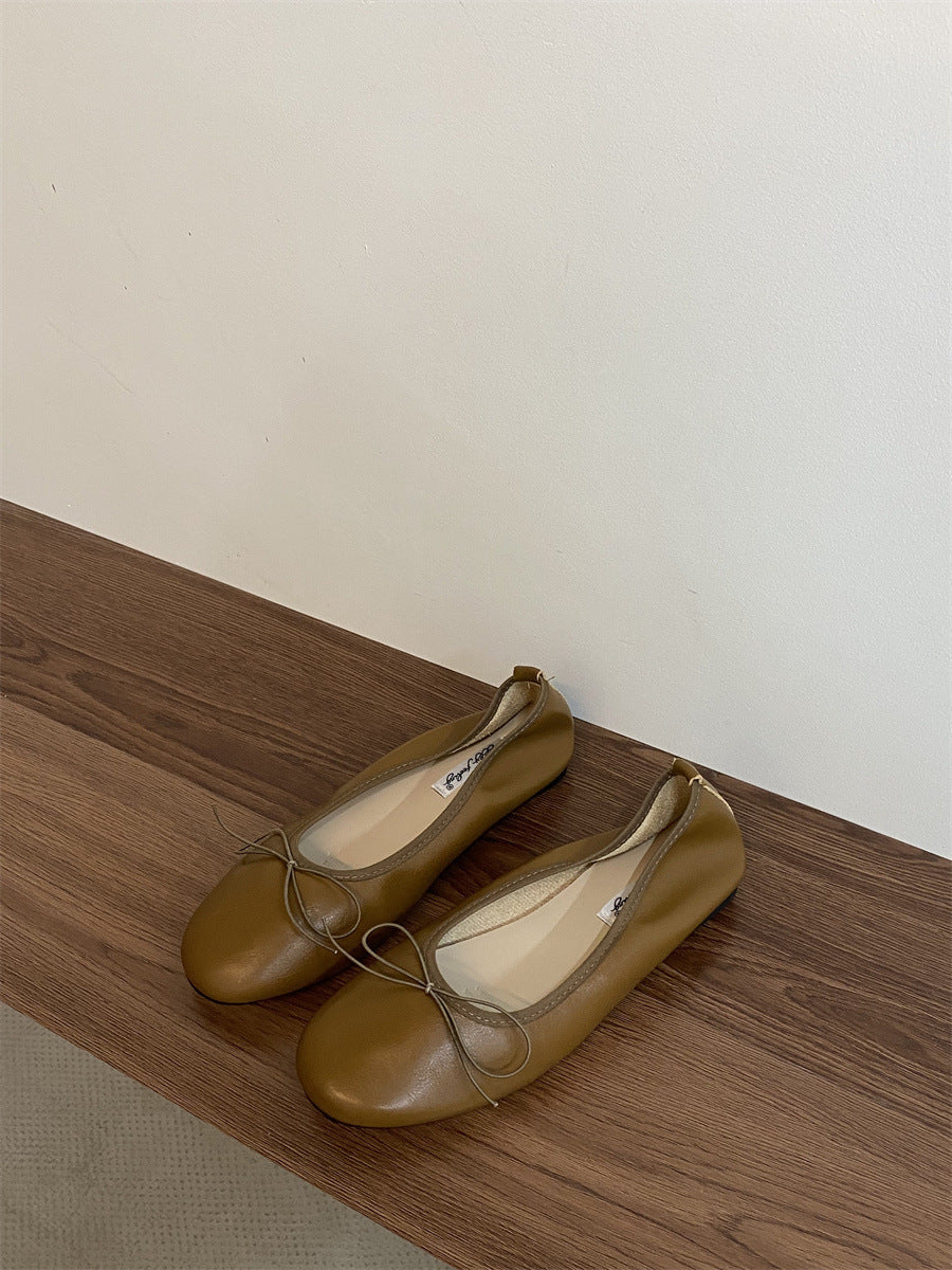 Sophie | Bailarinas Redondas Flexibles con Lazo
