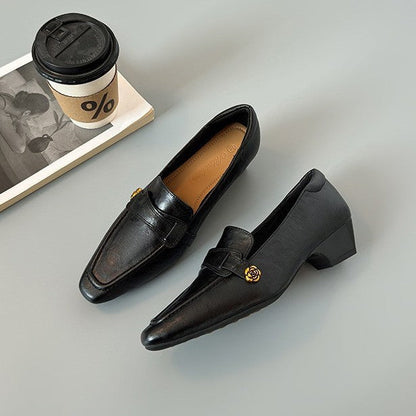 DELACROIX | Mocassins Cuir Camélia Doré Juliette