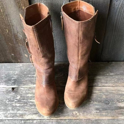 DELACROIX | Bottes Mi-Mollet Camel Mathilde