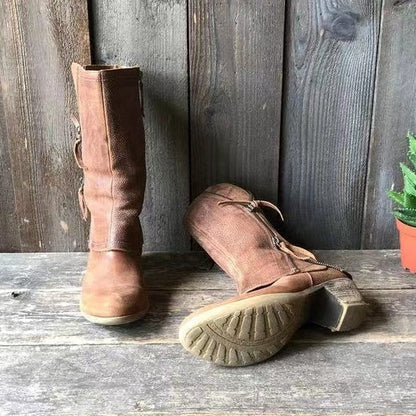 DELACROIX | Bottes Mi-Mollet Camel Mathilde