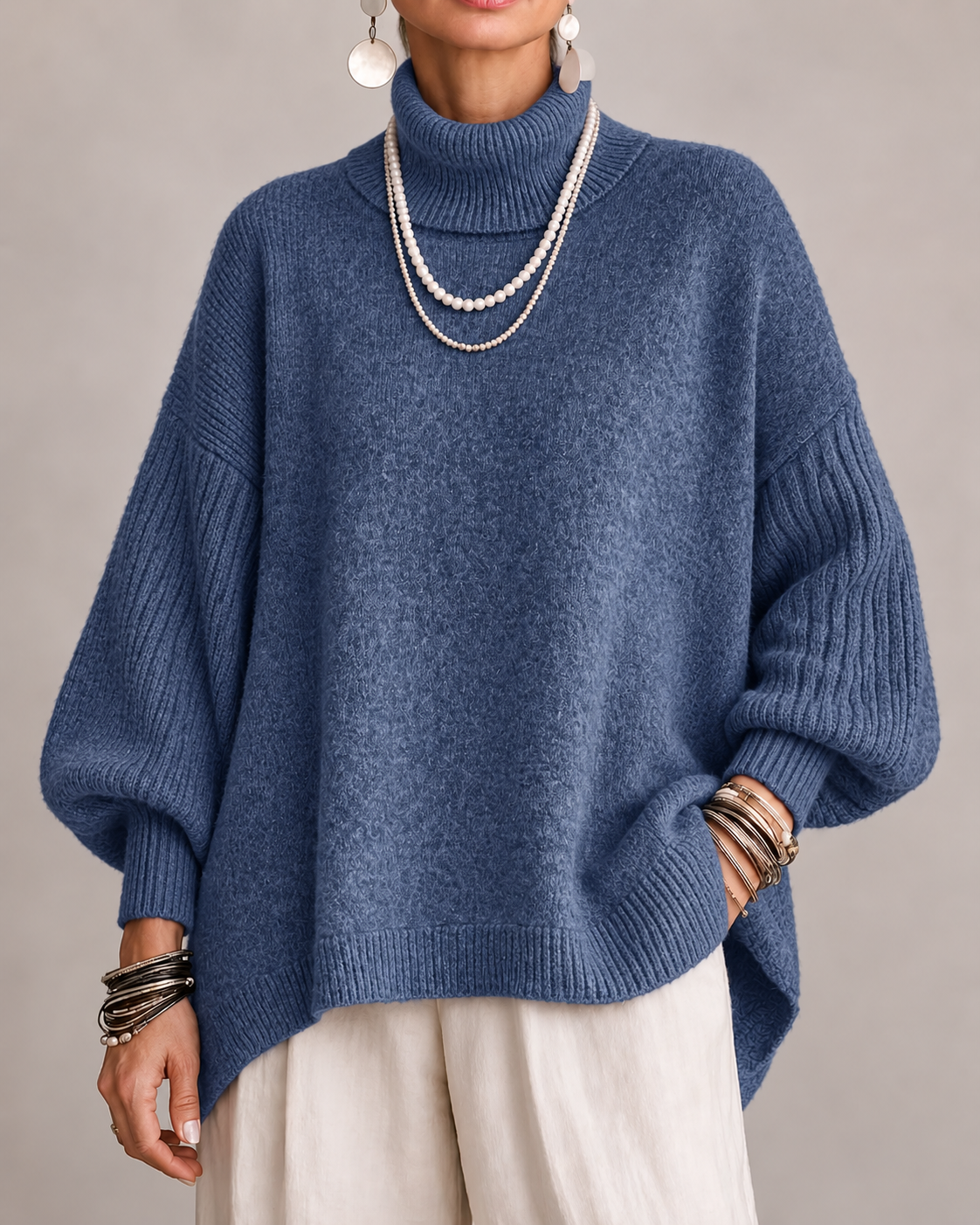 Pauline | Jersey Oversize de Cuello Alto