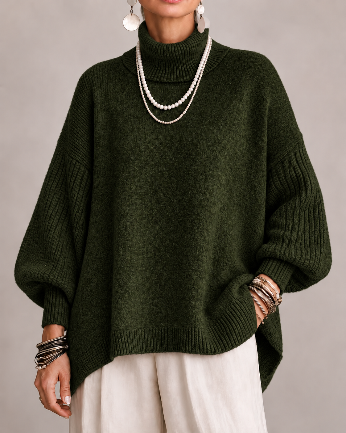 Pauline | Jersey Oversize de Cuello Alto
