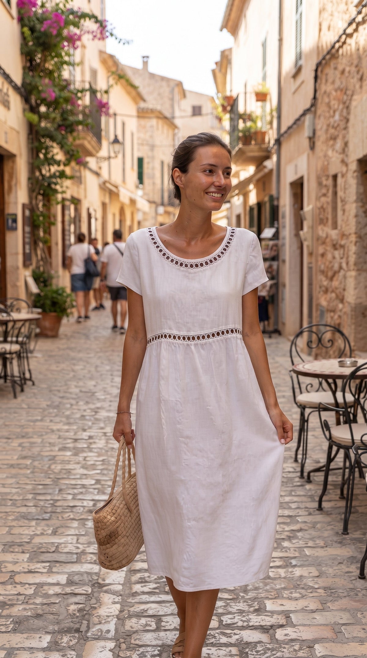 Olivia I Vestido largo bordado